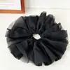 Lazo para el pelo de malla extragrande, Coletero de encaje estilo Palacio Vintage, Elegante accesorio para el pelo tipo hada