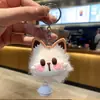 Lindo Llavero Colgante de Peluche con Forma de Corazón para Coche, Muñeco Elfo Pom-Pom, Colgante para Bolso para Mujer