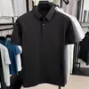 Elegante camisa polo masculina com retalhos em malha para o verão, ideal para o trabalho e para ir ao trabalho, versátil com gola de lapela, mangas curtas, respirável e fresca ao toque