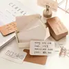 Cartão palavra em branco cartão pequeno papel cartão duro cartão preto cartão de couro de vaca marcador de página mensagem assinatura material de grão de palavra cartão branco