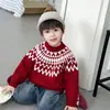 2428 Suéter Infantil 2026 Nuevo Otoño Invierno Para Niños Fresco De Manga Larga Tejido Para Niños Pequeños Bebé Capa Base de Invierno
