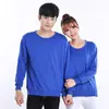 Sudadera con capucha de terry de color liso, cuello redondo, para primavera y otoño, reunión de clase, uniforme de clase DIY, sudadera publicitaria, impresión de logotipo personalizado