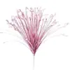 Flor de simulação de casamento flor de grama pavão arranjo de flores material de flor arranjo de auditório de casamento arte floral decoração de janela flor artificial arranjo de flor de chão guia de estrada