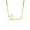 Fabricante Directo Collar Personalizado de Acero Inoxidable con Nombre en Letra Inglesa, Colgante de Cadena para Clavícula de Acero de Titanio para Mujeres