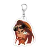 Llavero de mercancía para escenario con forma especial transfronteriza, lindo colgante bidimensional de dibujos animados acrílicos para mochilas de estudiantes