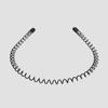 Diadema de Moda para Hombre para Lavar la Cara, Nueva Diadema Negra Invisible para Moño de Cabello Ondulado