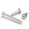 Tornillos de Acero al Carbono M6M8, Tornillos de Cabeza Plana Avellanada Phillips Color Zinc Grande, Tornillos de Cabeza Redonda Inclinada Zinc Blanco, Pernos para Muebles de Gabinete de Contrachapado