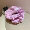 Anillo para el cabello de tejido fresco y pequeño con rayas de intestino grueso, estilo bloguero, con una sencilla cuerda para la cabeza, accesorios para el cabello de alta gama que combinan con todo, banda de goma.