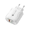 Carregador de Celular Multi-Portas com Padrão de Borboleta Grande Pd25W Carregamento Rápido 1 USB + 1 PD Adaptador de Energia 5V2A12W