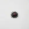 Arete de titanio F136 con forma de erizo de mar y corazón para lóbulo de la oreja, Piercing para labio de erizo de mar con rosca interna de titanio G23, Accesorio de joyería para la oreja