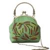 Bolsa de Tela Boca Dorada Jinhao Hecha a Mano diy Bolsa de Material Bolsa de Almacenamiento Artesanías de Tela de Flores Cartera