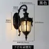 Luminária de parede externa para corredor, varanda, entrada de vila vintage, escada à prova d'água, corredor, parede externa, luminária de parede para pátio, estilo europeu
