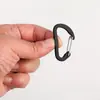 No. 4 hebillas de resorte de alambre en forma de D, hebilla pequeña mini de liberación rápida, gancho externo de aleación de aluminio, accesorio plano para llavero