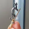 Moda Retro Popular Transfronteriza Broche Gatito Incrustado de Diamantes Pin de Nicho de Gama Alta para Mujer DIY Venta al por Mayor Corsage de Gama Alta