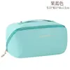 Bolsa de Cosméticos de PU Moderna y Conveniente, Bolsa de Almacenamiento para Viaje, Bolsa de Aseo de Gran Capacidad, Bolsa de Cosméticos de Almohada de Mano para Mejorar la Apariencia