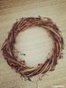 Anel de Rattan Anel de Rattan Floricultura DIY Artesanal Pendurado na Porta Guirlanda Floral Country Americano Decoração de Natal Nude