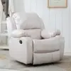 Cabina de Sofá Espacial de Primera Clase, Silla Reclinable Eléctrica Multifuncional de Cuero Transpirable para Computadora, Sofá para Belleza, Manicure, Pestañas