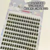 Diez filas de orejas de trigo con púas de gran capacidad pestañas postizas segmentadas dibujos animados de diablito racimo individual injerto pestañas artificiales gruesas