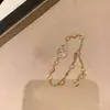 Collar Colgante de Calabaza Esmaltada de Moda con Diamantes Brillantes de Xiaohongshu, Cadena de Suéter de Otoño e Invierno de Alta Gama, Cadena para Clavícula, Disponible para Venta al por Mayor