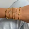 Pulseira de Aço Inoxidável Cruzada Europeia e Americana Wanxing Joias de Zircônia de Luxo Leve de Alta Qualidade Joias Transfronteiriças Design de Nicho