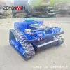 Cortacésped de Orugas Tipo Kirin 600, Conducción Automática Ancho de Corte 60cm Gasolina Inteligente Control Remoto Inalámbrico Cortacésped