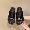 Novedad de Verano Chanclas de Hada para Mujer, Zapatos de Playa para Exteriores, Sandalias de Tira Francesas, Zapatillas Planas Suaves de Moda 2026