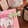 Pinza para Fleco Vintage, Pasador Femenino, Accesorio para el Cabello, Pinza Lateral de Espina de Pescado, Pinza Creativa Versátil de Gato Lindo de Dibujos Animados para Estudiantes