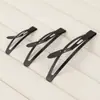 Clipe Bb Clipe Ervilha Acessórios de Cabelo de Metal Coreano Simples Preto Fosco DIY Adereços de Cabeça Ponto Venda Atacado Clipe Curvo