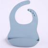 Bolsa de cena de silicona para niños Babero de cena para bebés Bata de silicona impermeable para niños Portátil de silicona Fácil de limpiar