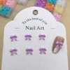 Joyería para Manicura de Resina Crema Lazo Joyería para Uñas DIY Pendientes Funda de Teléfono Móvil Accesorios de Uñas Portátiles