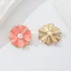 Broche Pérola Flor Fresca Pétalas Rosas Pino Versátil Acessório para Terno de Verão Casaco Corsage Acessório DIY