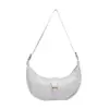 Bolsa Única em Formato de Chifre para Mulheres, Bolsa de Ombro para Sob o Braço, Nova Moda Bolsa Bolinho, Bolsa Transversal Simples Versátil, Personalizável