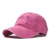 Algodón Lavado Gorra Vieja para Mujer Gorra de Béisbol Vintage Combinable Moda Europea y Americana Gorra de Color Sólido Casual de Copa Suave