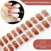 2026 Novos Adesivos de Unhas em Gel para Artes de Unhas de Fabricante Transfronteiriço, Luz de Cura para Adesivos de Unhas Semi-Cura