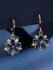 Pendientes de Flor con Circonita Temu Transfronterizos Shein Moda para Mujer, Pendientes de Pétalo de Lujo Ligero, Pendientes Elegantes y Versátiles