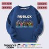Ropa periférica de dibujos animados de juego, suéter para niños con forro polar, otoño e invierno, abrigo grueso de dibujos animados para niños, top holgado de moda