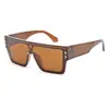 Gafas de Sol de Una Pieza con Montura Grande para Hombre, Elegante Montura Negra, Nuevas Gafas de Ciclismo Europeas y Americanas 2025, Anti-UV y de Gama Alta
