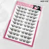 Cílios Postiços Xoyo Novo Estilo Francês de Pelo Sintético de Visão, Segmentados em Aglomerados Únicos Espessos, Sem Cola, Fácil de Aplicar em 3 Segundos