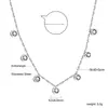 Joyas Transfronterizas Colgante de Corazón Flor de Durazno Diamante Redondo Cadena para Clavícula Acero Inoxidable Chapado en Oro de 18K Collar Venta Directa del Fabricante de Joyería