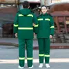 Chaqueta de Algodón Acolchada de Invierno para Hombres y Mujeres Engrosada Resistente al Desgaste Ropa de Algodón para Trabajadores de Saneamiento Ropa de Trabajo Jardín Fábrica Taller Reflectante Simple/Doble Ropa de Protección Laboral