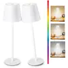 Lámpara de Mesa Minimalista Moderna, Lámpara de Mesa Decorativa Recargable, Dormitorio, Restaurante, Bar, Sensible al Tacto, Luz Nocturna de Ambiente de Gama Alta