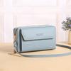 Lonny Bolso Bandolera Nuevo para Dama Estilo Coreano Moda Verano Bolso de Hombro Combinable Gran Capacidad Doble Cierre Cremallera Bolso para Teléfono Móvil