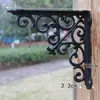 Barandilla de Puerta de Hierro Forjado Soporte de Ángulo Recto de Hierro Fundido Retro Soporte de Estante Triangular Estante de Esquina para Almacenamiento de Cocina Soporte para Estante
