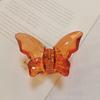 Borboleta Diamante Acrílico Estilo Coreano Pequeno Transparente Presilha de Tubarão Acessório de Cabelo Colorido para Menina Fosco