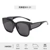 Nuevas Gafas de Sol Polarizadas de Alta Definición con Montura Grande para Graduación, Gafas de Sol Cuadradas Unisex, Estilo Popular para Conducir, Venta al por Mayor