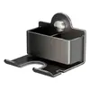 Soporte para secador de pelo, Montaje en pared sin taladro para secador de pelo de baño, Soporte de pared para secador de pelo, Organizador de almacenamiento