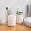 Caixa de Dentes de Viagem Criativa Copo de Escova Conveniente Conjunto de Copo de Lavar Copo de Enxaguante Bucal para Casais Caixa de Armazenamento de Pasta de Dente e Escova de Dentes