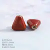 Fábrica de atacado faça você mesmo material de contas esmalte floral contas triangulares contas em forma de contas retro trança colar pingente acessórios