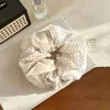 Diadema de tela de lunares y rayas de doble capa con tacto de alta gama, Cuerda para coleta baja, Alta elasticidad, Accesorio para el cabello moderno y versátil con sentido del diseño