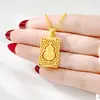 Colgante de Calabaza de la Fortuna Hueca Imitación Oro de Moda para Mujer, Colgante Estilo Chino Arena Dorada Vietnamita, Joyería de Cobre Chapado en Oro Duradera